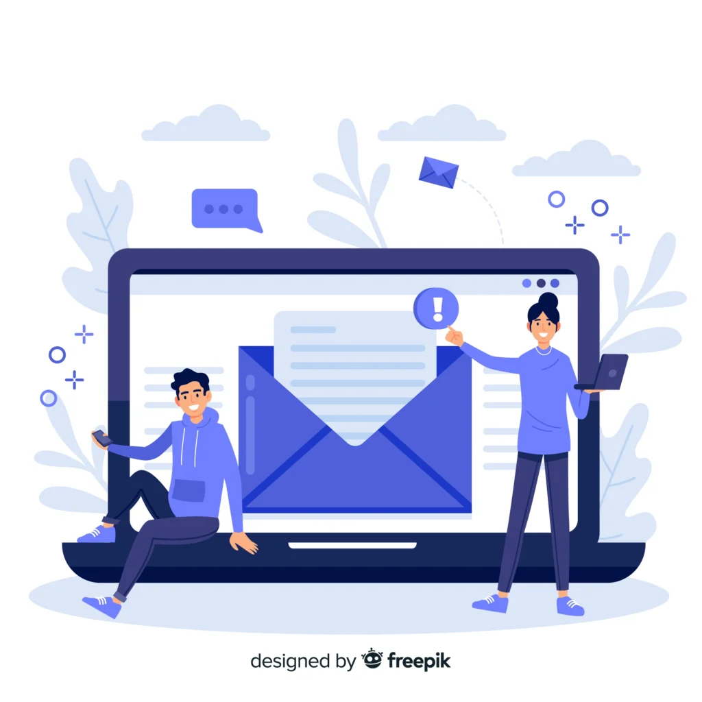 Follow-up email marketing strategy visual for conversion rate optimization and boosting customer engagement after website visits.